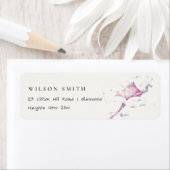 Elegant Leuke Roze Vliegende Vlieger Sky Wolken Ad Etiket (Insitu)