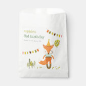 Elegant Leuke Woodland Fun Party Fox Kids Verjaard Bedankzakje (Voorkant)