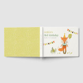 Elegant Leuke Woodland Fun Party Fox Kids Verjaard Gastenboek (Volledig)