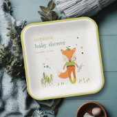 Elegant Leuke Woodland Fun Party Fox Kids Verjaard Papieren Bordje