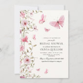 Elegant Leven van Vlinders Vrijgezellenfeest Kaart (Voorkant)