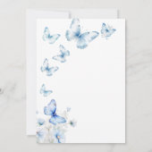 Elegant Leven van Vlinders Vrijgezellenfeest Kaart (Achterkant)