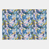 Elegant levendig Abstract botanisch kunstpatroon Inpakpapier Vel (Voorkant 2)