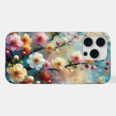 Elegant & Levendig Bloemmotief - Bloei Moedig met  iPhone Hoesje (Achterkant horizontaal)