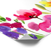 Elegant levendig Vrijgezellenfeest welkom Poster (Hoek)