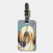 Elegant Lhasa Apso Bagagelabel (Voorkant verticaal)