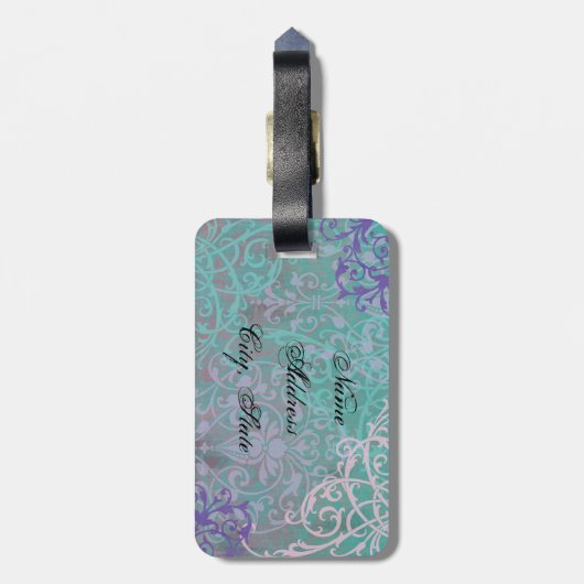 Elegant Lhasa Apso Bagagelabel (Achterkant verticaal)