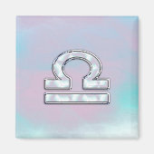 Elegant Libra Zodiac Sign Moeder parelstijl Magneet (Voorkant)