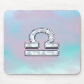 Elegant Libra Zodiac Sign Moeder parelstijl Muismat (Voorkant)