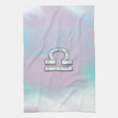 Elegant Libra Zodiac Sign Moeder parelstijl Theedoek (Verticaal)