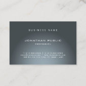 Elegant licht en schaduw modern design Luxe Visitekaartje (Achterkant)