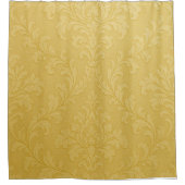Elegant licht goud barok damast douchegordijn (Voorkant)