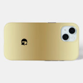 Elegant Licht Goud Blauwgroen Gepersonaliseerd Case-Mate iPhone Case (Achterkant (horizontaal))