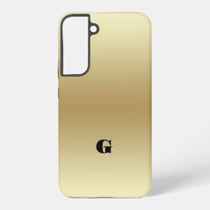 Elegant Licht Goud Blauwgroen Gepersonaliseerd Samsung Galaxy Hoesje