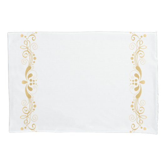 Elegant  Licht Goud Kant Ontwerp Kussensloop (Voorkant)