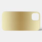 Elegant Licht Goud Teal Case-Mate iPhone Case (Achterkant (horizontaal))