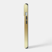 Elegant Licht Goud Teal Persoonlijk iPhone 15 Case (Linkerkant)