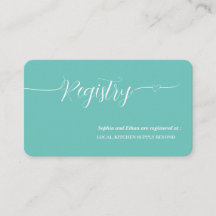 Elegant Licht Groen Bruiloft Douche Gift Registry