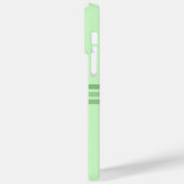 Elegant licht groen gestreept Initiaal Case-Mate iPhone Case (Achterkant / Links)