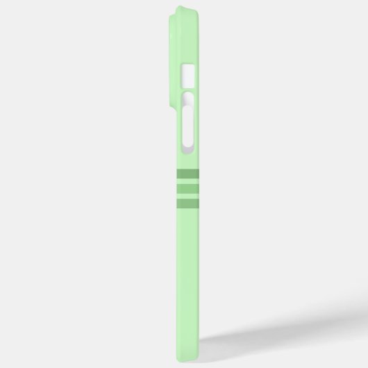 Elegant licht groen gestreept Initiaal Case-Mate iPhone Case (Achterkant / Links)