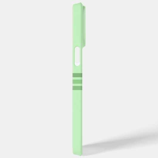 Elegant licht groen gestreept Initiaal Case-Mate iPhone Case (Achterkant / Rechts)