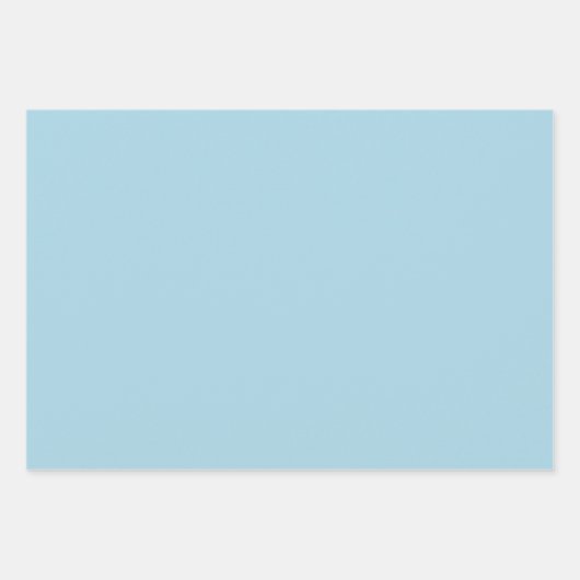 Elegant licht hemelsblauw Minimalistisch en chique Inpakpapier Vel (Voorkant)