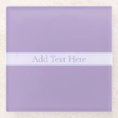  Elegant Licht Lavendel Paarse Glazen Onderzetter (Voorkant)