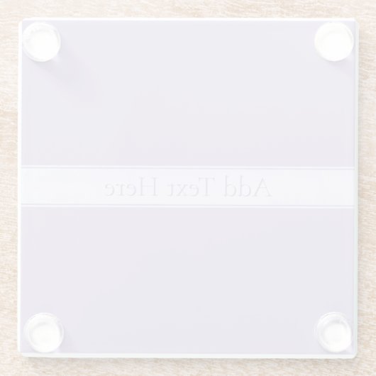  Elegant Licht Lavendel Paarse Glazen Onderzetter (Achterkant)