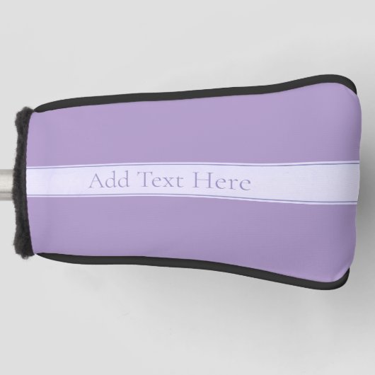  Elegant Licht Lavendel Paarse Golfheadcover (Voorkant)