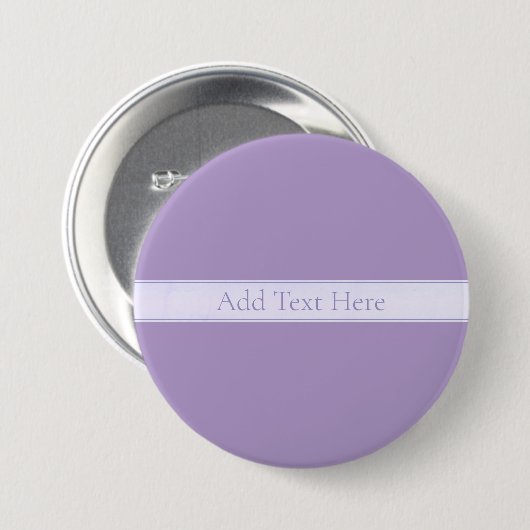Elegant Licht Lavendel Paarse Ronde Button 7,6 Cm (Voorkant /achterkant)