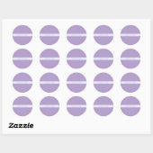  Elegant Licht Lavendel Paarse Ronde Sticker (Vel)