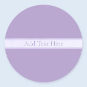  Elegant Licht Lavendel Paarse Ronde Sticker