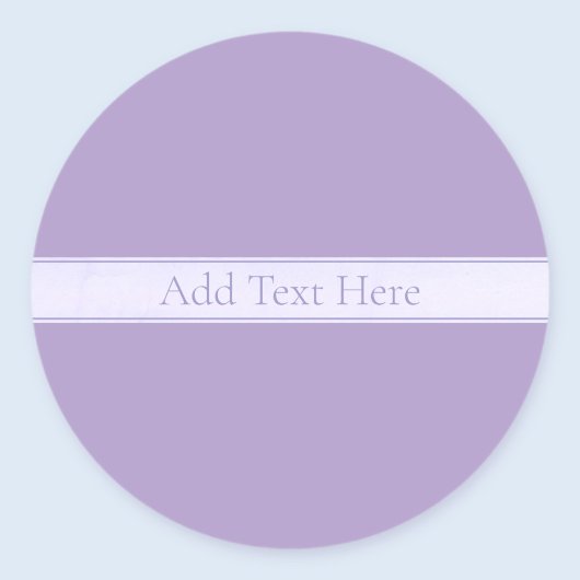  Elegant Licht Lavendel Paarse Ronde Sticker