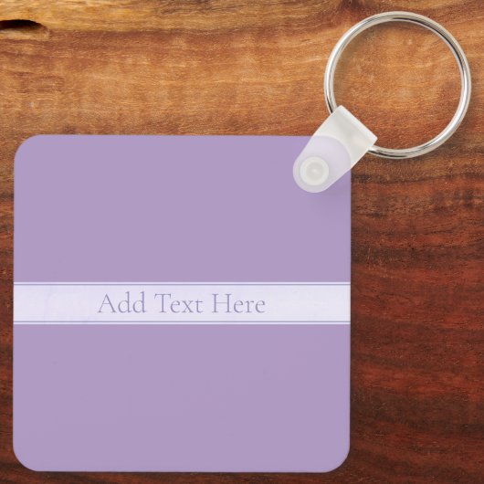  Elegant Licht Lavendel Paarse Sleutelhanger (Achterkant)