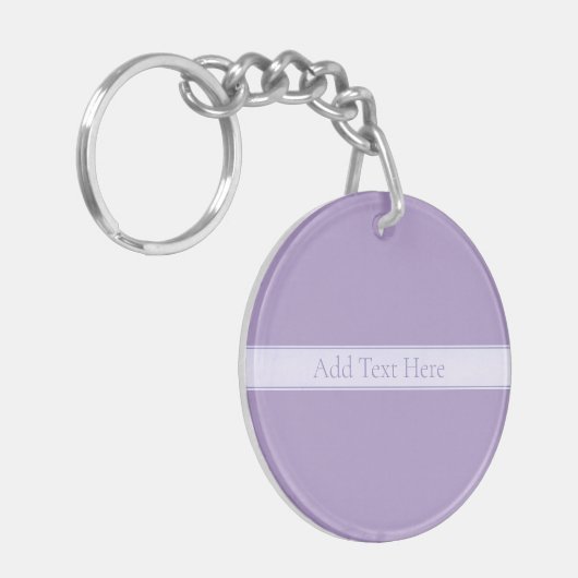  Elegant Licht Lavendel Paarse Sleutelhanger (Voorkant Links)