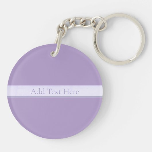  Elegant Licht Lavendel Paarse Sleutelhanger (Achterkant)