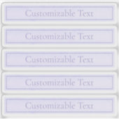  Elegant Licht Lavendel Paarse Sticker (Voorkant)