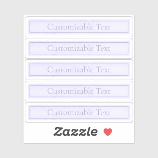  Elegant Licht Lavendel Paarse Sticker (Vel)