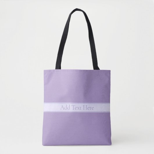 Elegant Licht Lavendel Paarse Tote Bag (Voorkant)