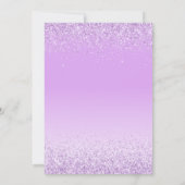 Elegant Licht Paarse 15e Verjaardag Quinceanera Save The Date (Achterkant)