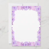 Elegant licht Paarse gouden tiara Paris Quinceañer Kaart (Achterkant)