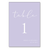Elegant Licht Paarse Lila Bruiloft Kaart (Voorkant)