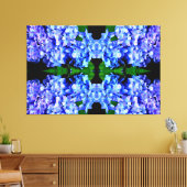 Elegant licht paarse magenta bloemenhortensia canvas afdruk (Insitu (Woonkamer))