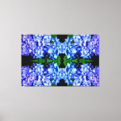 Elegant licht paarse magenta bloemenhortensia canvas afdruk (Voorkant)