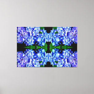 Elegant licht paarse magenta bloemenhortensia canvas afdruk