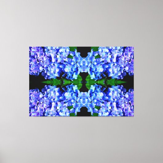 Elegant licht paarse magenta bloemenhortensia canvas afdruk (Voorkant)