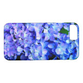 Elegant licht paarse magenta bloemenhortensia Case-Mate iPhone case (Achterkant (Horizontaal))