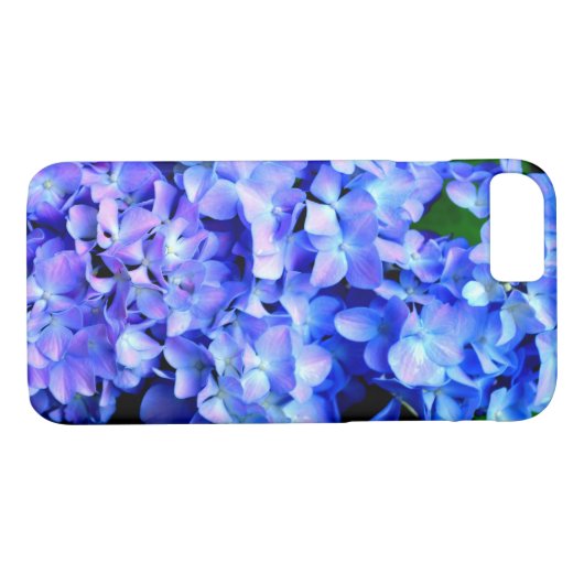 Elegant licht paarse magenta bloemenhortensia Case-Mate iPhone case (Achterkant (Horizontaal))