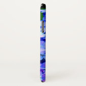 Elegant licht paarse magenta bloemenhortensia Case-Mate iPhone case (Achterkant / rechts)