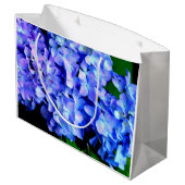 Elegant licht paarse magenta bloemenhortensia groot cadeauzakje (Achterkant Gekanteld)